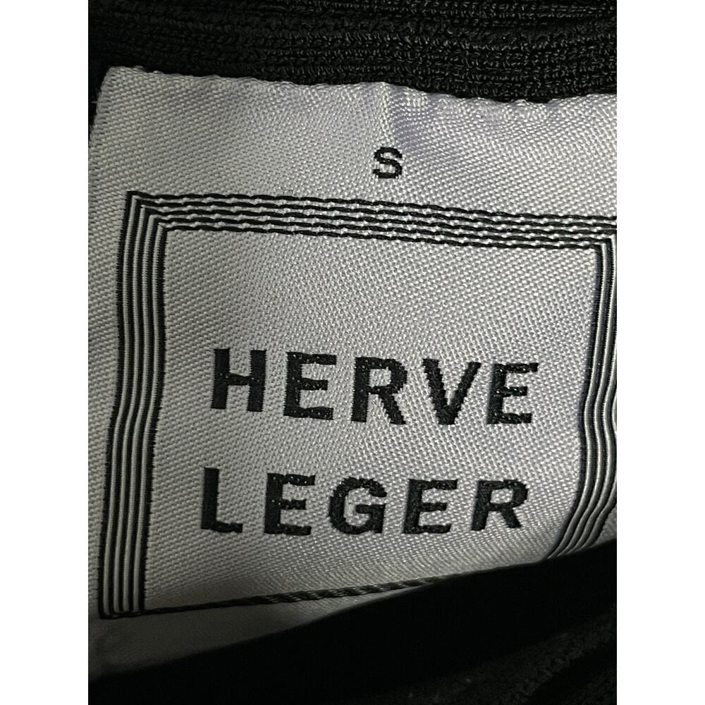 HERVE LEGER Black Original Bandage Mini Skirt Luxury Bodycon Small - Picture 3 of 7